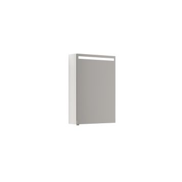 Scanbad spejlskab Top m/lys 1 låge højre inkl. elstik 70,4x50 cm - flere farver  