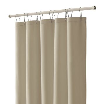 Debel baderumsstang m/fjeder hvid 50-220 cm – flere længder