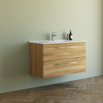 Scanbad badmøbelsæt Amber 2 skuffer 101 cm – flere farver 