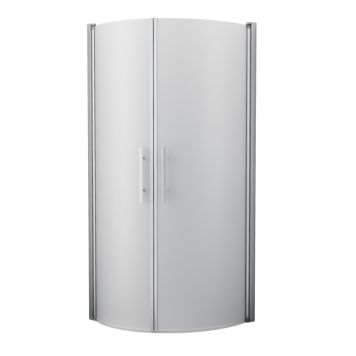 Camargue Skärgård brusehjørne buet mat glas/satin profil - flere størrelser