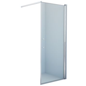 Camargue Skärgård brusevæg klart glas/krom profil H198 cm - flere bredder
