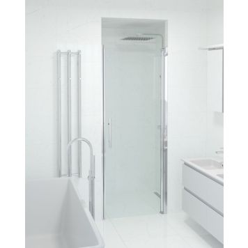 Camargue Skärgård brusedør klart glas/krom profil H198 cm - flere bredder