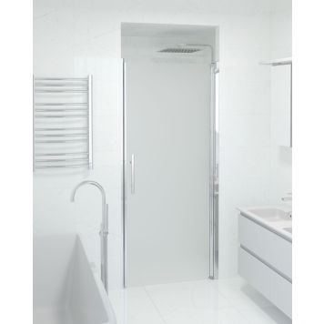 Camargue Skärgård brusedør mat glas/krom profil H198 cm - flere bredder