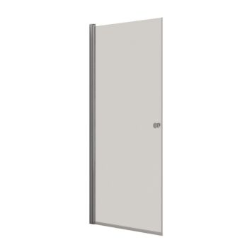 Scanbad brusedør krom/klart glas H200 cm - flere bredder