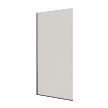 Scanbad brusevæg krom/klart glas H197,8 cm - flere bredder