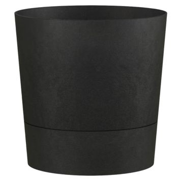 Elho krukke Foss Round plast sort - flere størrelser