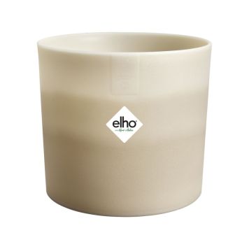 Elho krukke Colour Gradient Round plast beige - flere størrelser