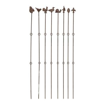 Garden Life plantestøtte m/figur rust 125 cm assorteret