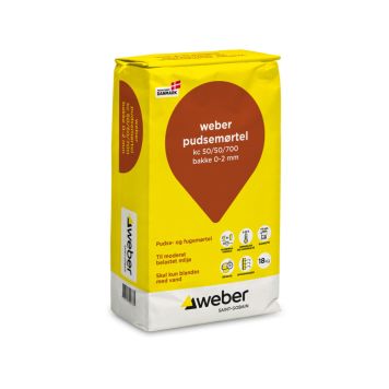 Weber pudsemørtel 50/50/700 0-2 mm 18 kg