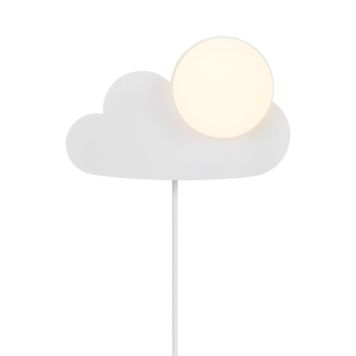 Nordlux væglampe Skyku Cloud Ø16xH23,8cm hvid