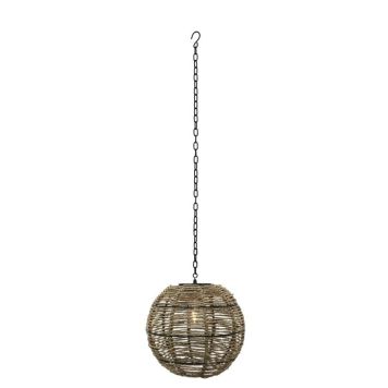 Y-Connection solarlampe natur/sort Ø25 cm