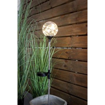 Solar kuglespyd H78xB9,8xL9,8cm transparent