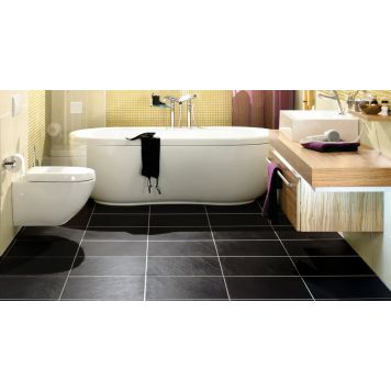 Gulv-/vægflise Slate sort 30x60 cm 1,27 m²