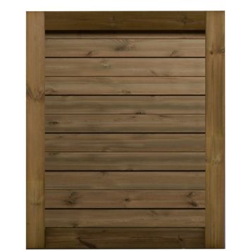 Frøslev havelåge Mommark brun 1110x900 mm