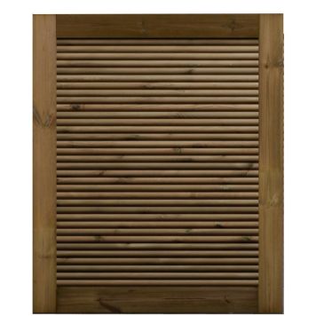 Frøslev låge rafteprofil brun 90x111 cm