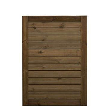 Frøslev havelåge Skyggefuge brun 1360x900 mm