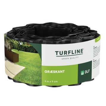 Turfline græskant sort 900 x 9 cm