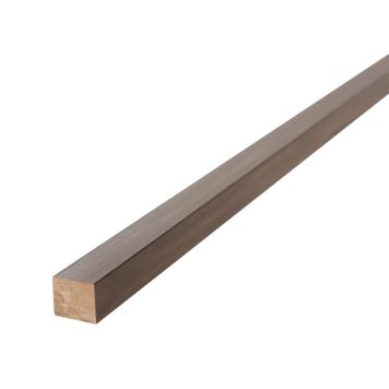 Afslutningsliste til akustikpanel Unika valnød 22x25x3000 mm 2 stk