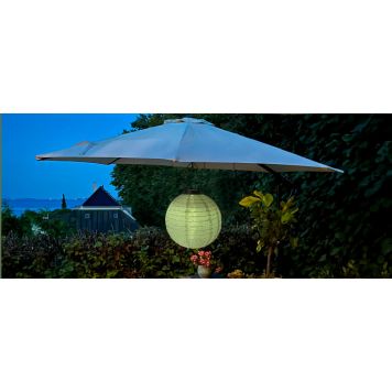 Veli Line solar lanterne tekstil grøn Ø25 cm