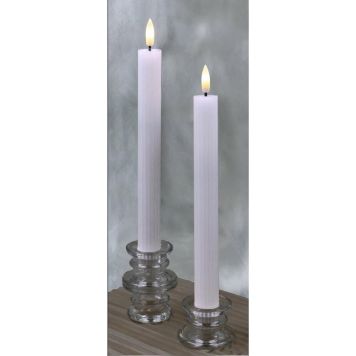 Veli Line 3D LED-kronelys 2-pak hvid H25 cm