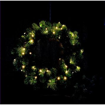 Veli Line LED krans med lys og timer Ø40cm varm hvid