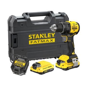 Stanley boremaskine 18V SFMCD714D2T-QW 2x2Ah m/batteri & lader