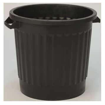 Plasttønde sort 80 L