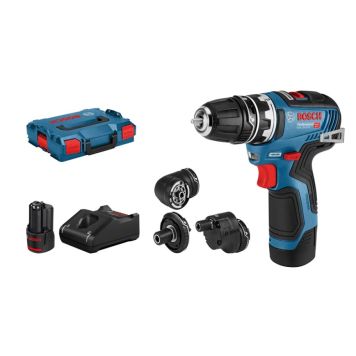 Bosch Professional bore-/skruemaskinesæt GSR 12V-35 FC m/batteri & lader