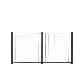 Hortus espalier antracitgrå 2 fag 100x100cm 3 stk. alu stolper