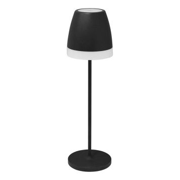 Loria bordlampe trådløs med USB sort