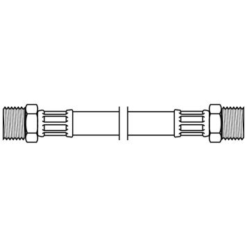 Neoperl tilslutningsslange DN8 3/8"- 2x1/2"