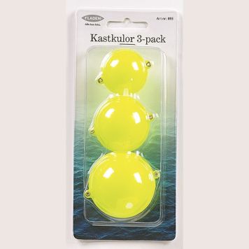 Fladen Fishing bobler gul 3 stk 