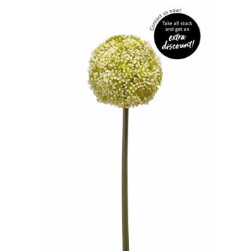 Emerald kunstig snitblomst Allium hvid 75 cm