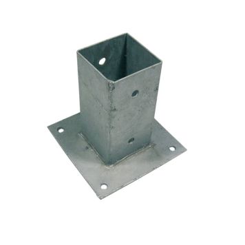 Stolpefod galvaniseret 46 x 46 mm, H: 150 mm