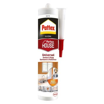 Pattex silikone Sanitet & Byg 280 ml hvid