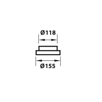 Aduro reduktion Ø 155/118 mm sort