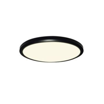 Halo Design LED-plafond Ultra Light sort 3-trins IP54 Ø24 cm