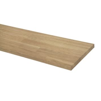 Wallmann træhylde massiv eg 1200x300x18 mm