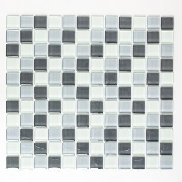 Mosaik krystal grå/sort mix 32,7 x 30,2 cm