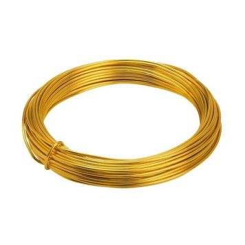 Conacord hobbytråd aluminium guld Ø1,6 mm 12 m 