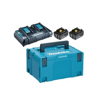 Makita batteripakke 2 x BL1860B+DC18RD