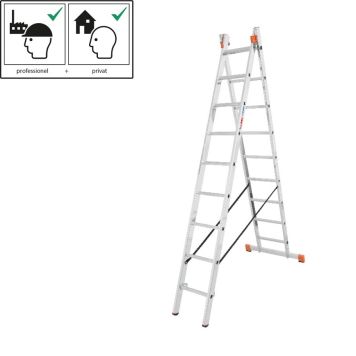 Krause multistige 2 x 9 trin aluminium