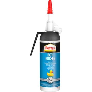 Pattex Silikonefugemasse Badeværelse & Køkken Hvid 100ml
