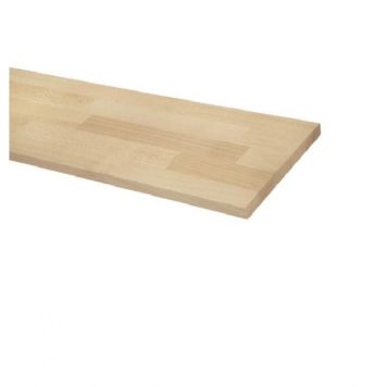 Wallmann træhylde massiv bøg 2000x400x18 mm