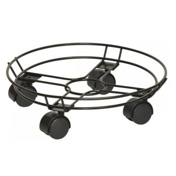 Plantevogn med kant sort 30 cm 60 kg