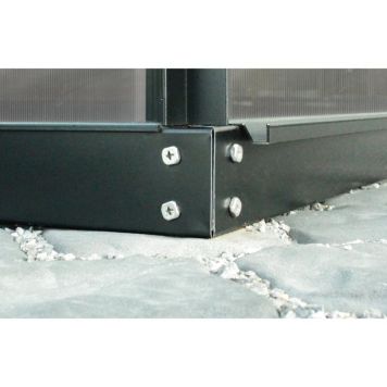 Vitavia stålsokkel 1,3 m² sort 60 mm 