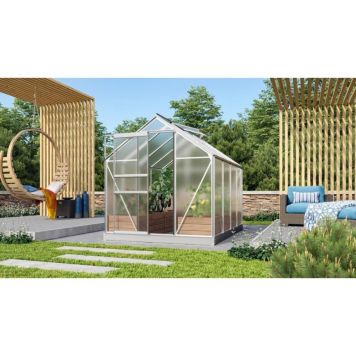 Vitavia drivhus Venus alu 4 mm poly 5 m² inkl. sokkel 