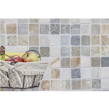 Mosaik Quadrat travertin sand 30,5x30,5 cm