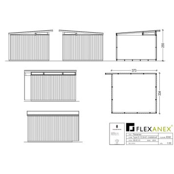 FLEXANEX TYPE D 12,5 m² UBEHANDLET "INDIVIDUEL"