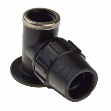 Albuekobling vinkelkobling sort 3/4"x25mm